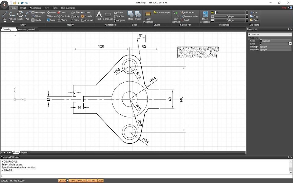 Professional CAD Software - BabaCAD 2020 Home Edition