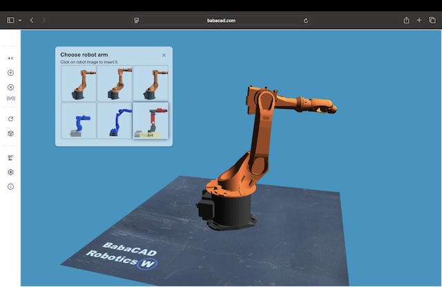 Fanuc, Kuka, Yaskawa and other industrial robot arm simulator