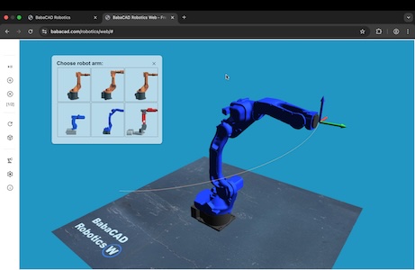 Yaskawa, Motoman and other industrial robot arm simulator
