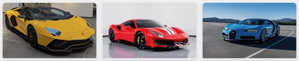 Only posh cars