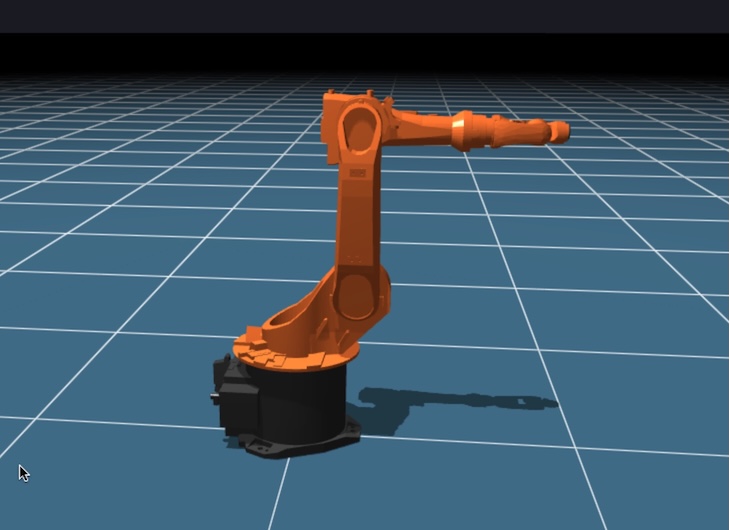 Industrial robot web simulator
